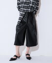 JEANASIS フェイクレザーハーフパンツ ジーナシス パンツ その他のパンツ ブラック【送料無料】