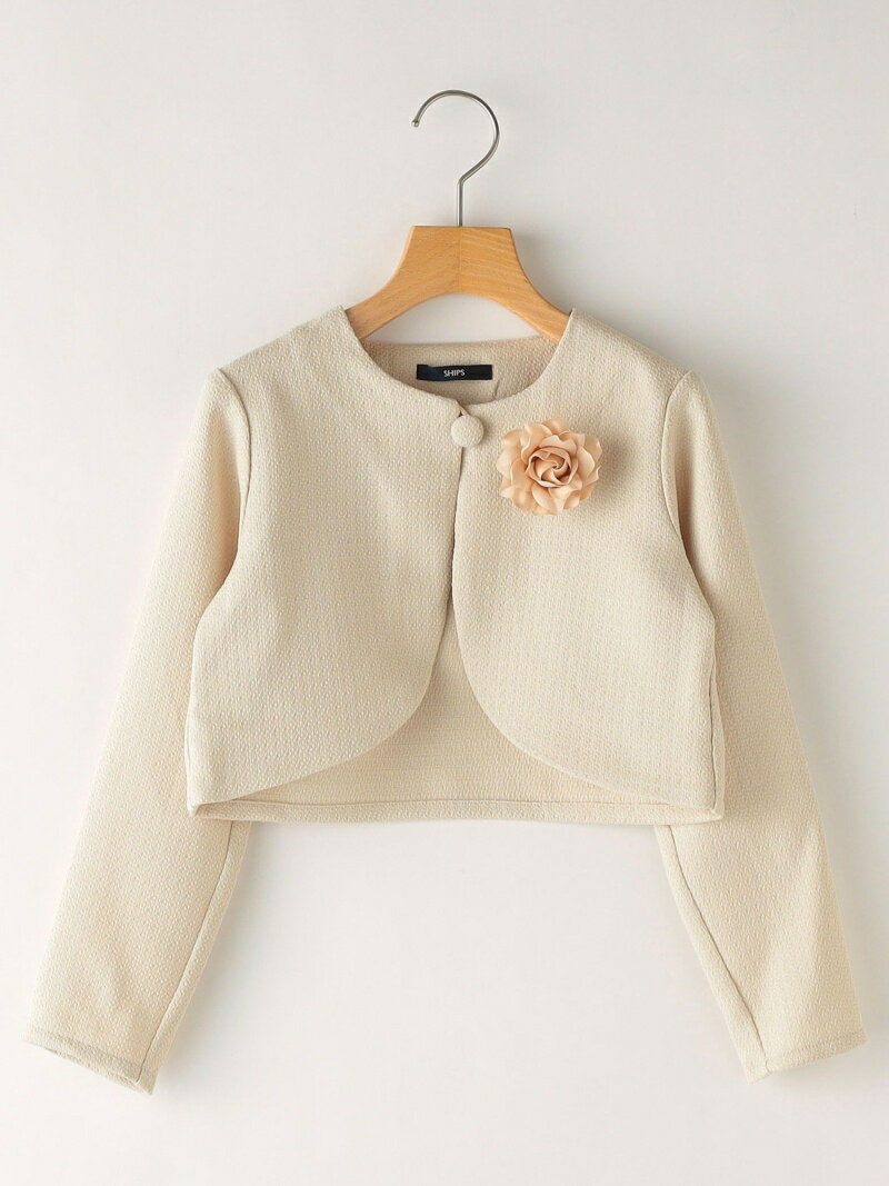 【SALE／30%OFF】SHIPS KIDS SHIPS KDIS:ラメ ブッチャー ボレロ(110~150cm) シップス スーツ・フォーマル セットアップスーツ ネイビー ベージュ【送料無料】のサムネイル