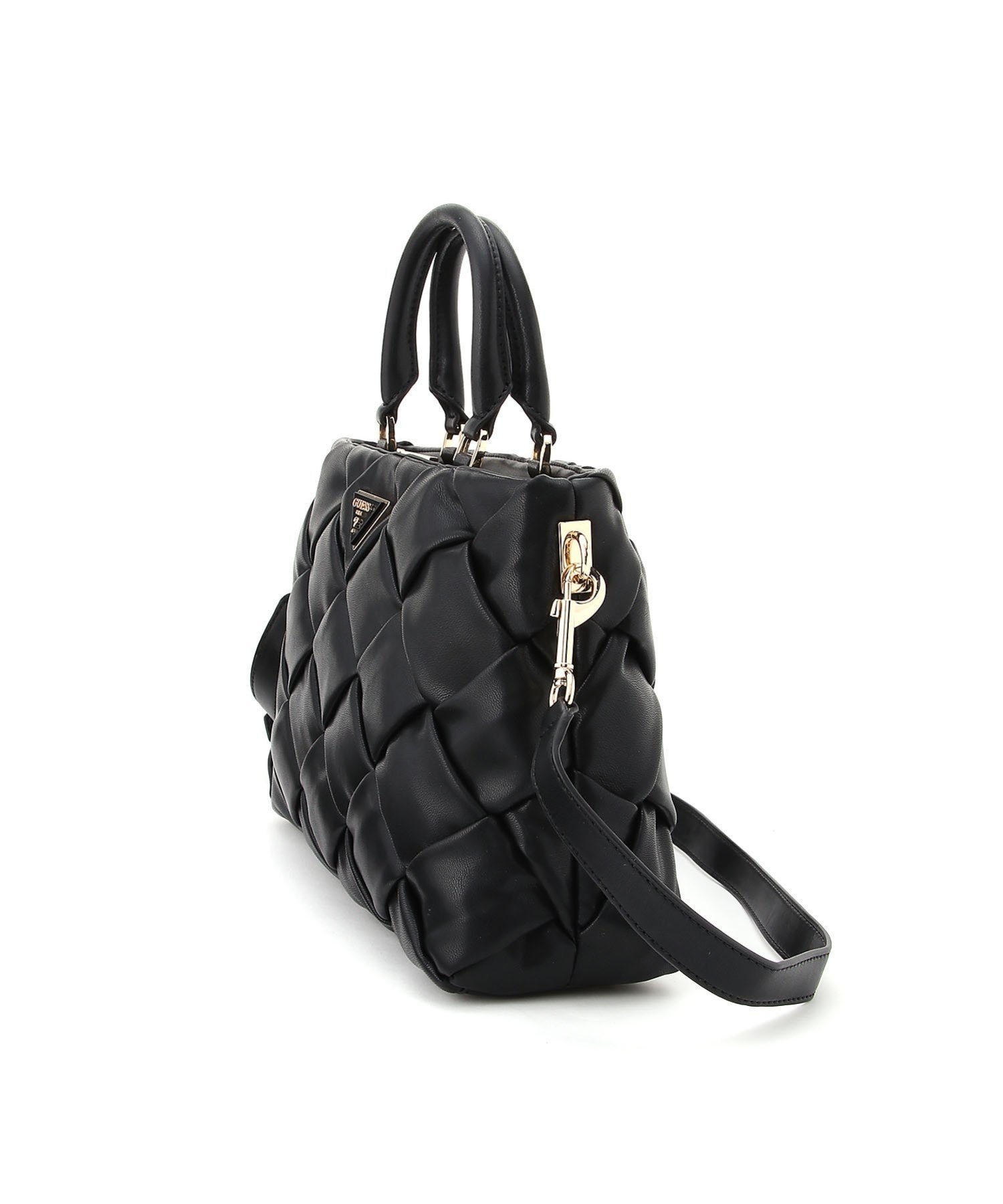 GUESS ハンドバッグ (W)ZAINA Girlfriend Satchel ゲス バッグ トートバッグ ブラック ベージュ