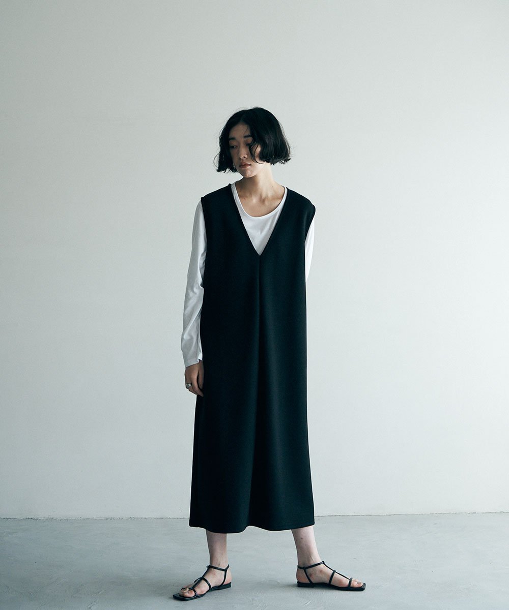 marjour LONG VEST DRESS マージュール ワンピース・ドレス ワンピース ブラック