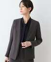 【SALE/60%OFF】INDIVI 春SALE!【日本製/トリアセテート混】スタイルアップ ノーカラージャケット インディヴィ スーツ・フォーマル セットア...