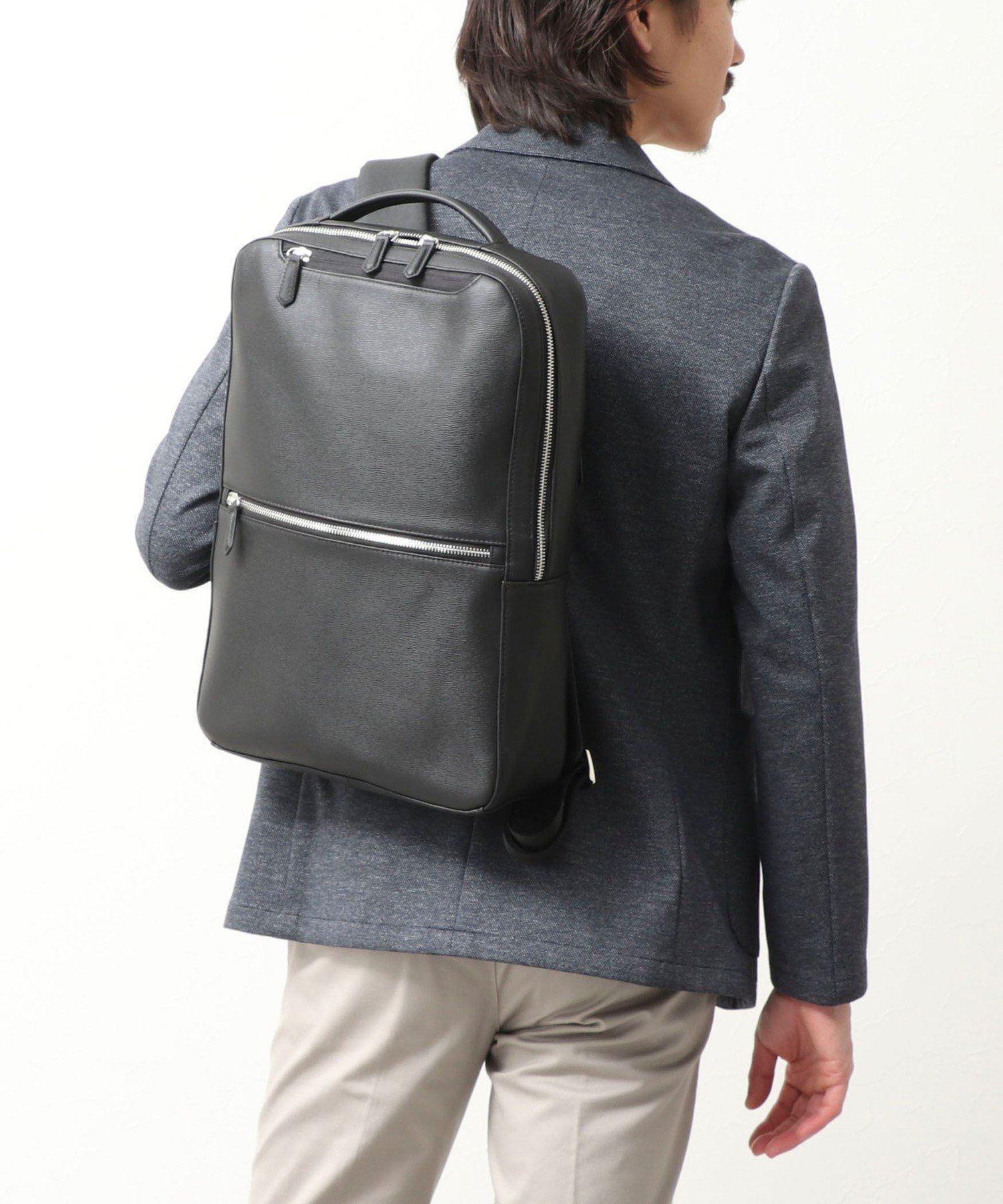 NOLLEY'S LIGHT 《ビジカジ対応》 LEATHER BACKPACK ノーリーズ バッグ リュック・バックパック ブラック【送料無料】