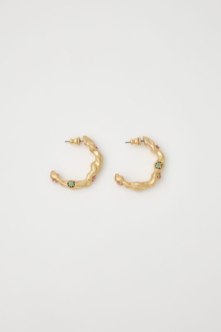 MOUSSY GEM HOOP イヤリング マウジー アクセサリー・腕時計 その他のアクセサリー・腕時計