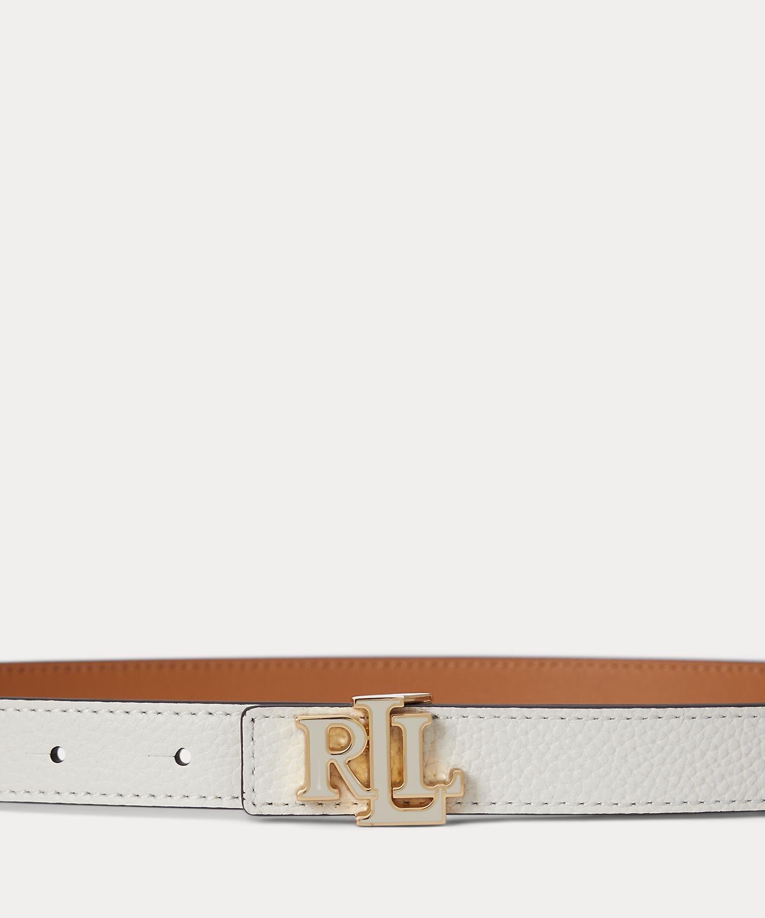 LAUREN RALPH LAUREN ロゴ リバーシブル レザー スキニー ベルト ラルフローレン ファッション雑貨 ベルト【送料無料】