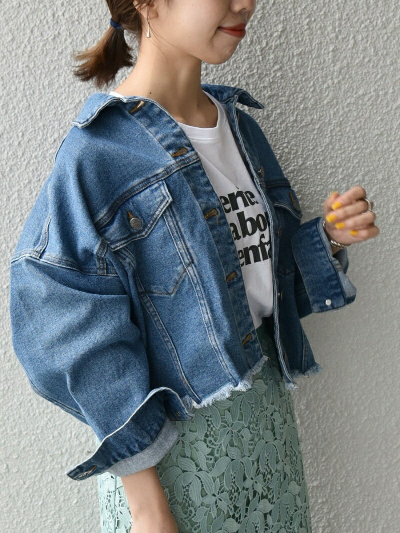 【SALE／30%OFF】SHIPS any CIMARRON JEANS:デニムショートジャケット シップス コート/ジャケット デニムジャケット ブルー【送料無料】のサムネイル