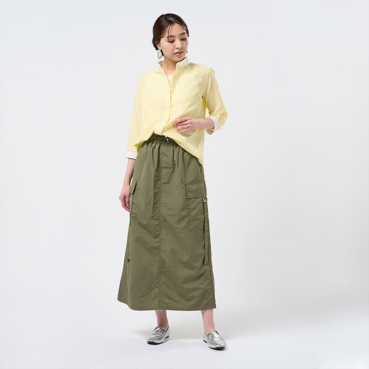 Pitta Re:) 【Pitta Re:)】 カジュアルシャツ ふわっとガーゼシャツ 七分袖 綿100% レディース BL02J104AB24S4G-63 トーキョーシャツ トップス シャツ・ブラウス イエロー