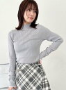 LILY BROWN 【WEB限定カラー】ランダムリブラメニットトップス リリーブラウン トップス ニット グレー レッド ピンク ブラック ブラウン【送料無料...