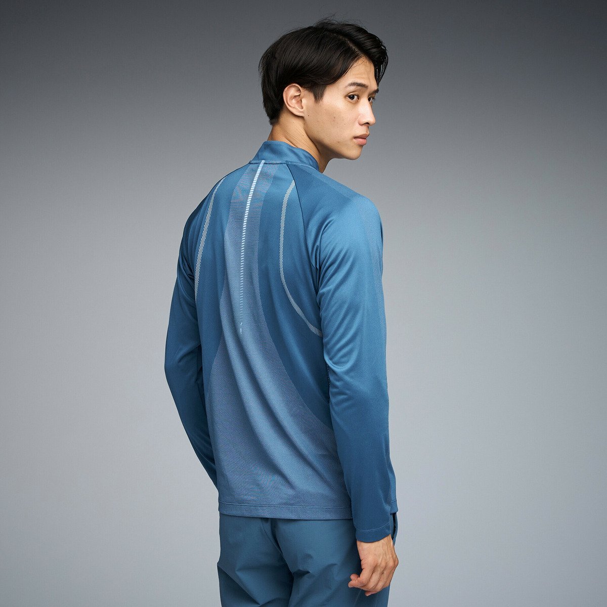 【SALE／30%OFF】PUMA メンズ ゴルフ シャドウキャット ジップ モックネック 長袖 シャツ プーマ トップス カットソー・Tシャツ ブラック【送料無料】