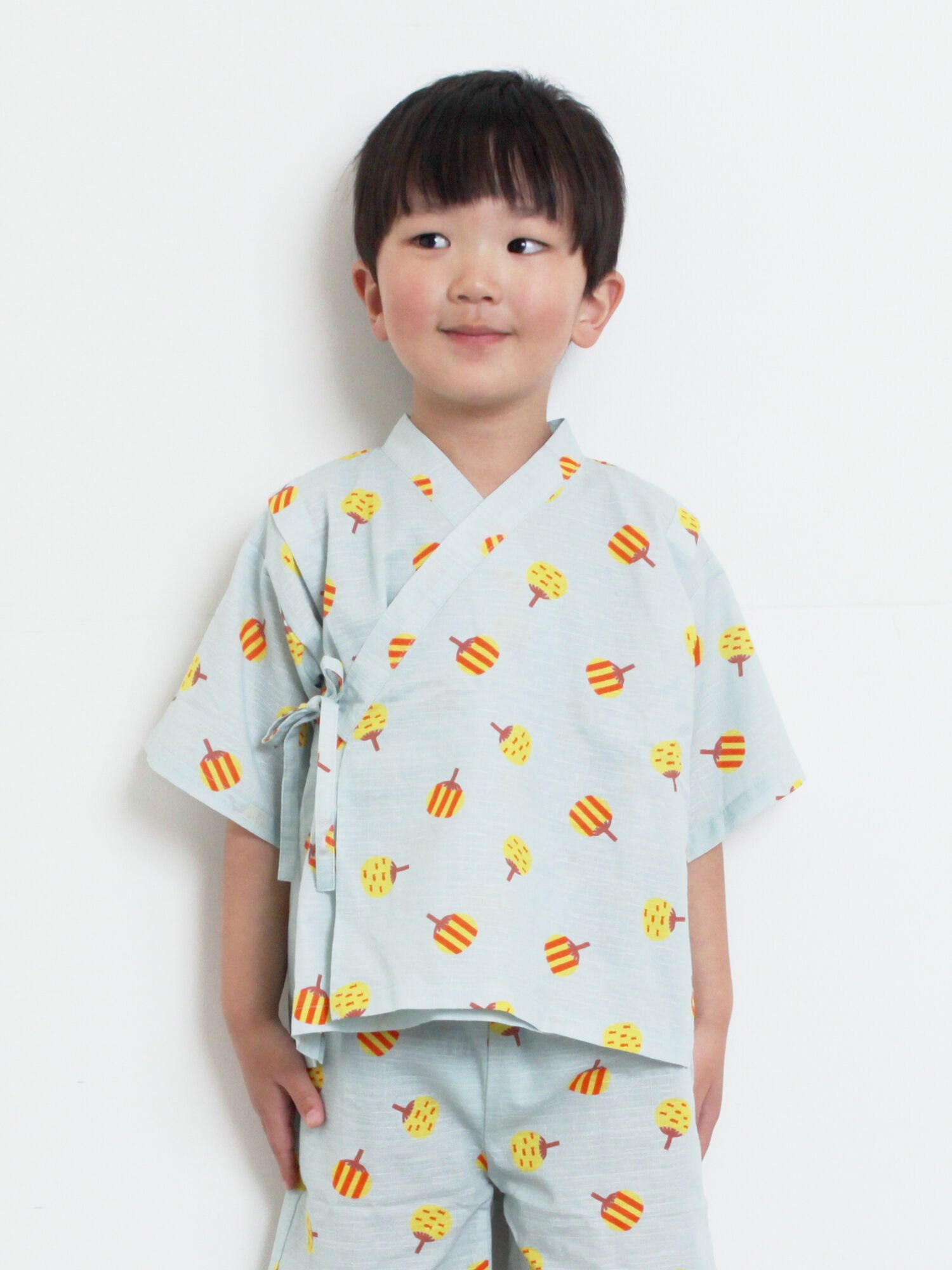 【SALE／50%OFF】Samansa Mos2 Lagom うちわ柄甚平 サマンサモスモス 着物・浴衣・...