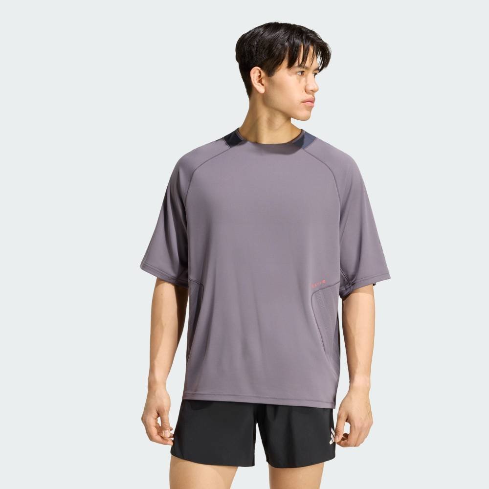 adidas 【公式】アディダス adidas 返品可 DAY//O ランニング 半袖Tシャツ アディダス トップス カットソー・Tシャツ グレー【送料無料】