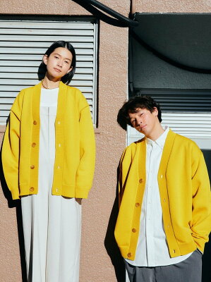 【SALE/30%OFF】UNITED ARROWS green label relaxing 【WEB限定】<GLR or(ジーエルアール オア)> スムース カーディガン -ユニセックス- ユナイテッドアローズ グリーンレーベルリラクシング トップス カーディガン イエロー ブルー ブラック グレー ブラウン【送料無料】