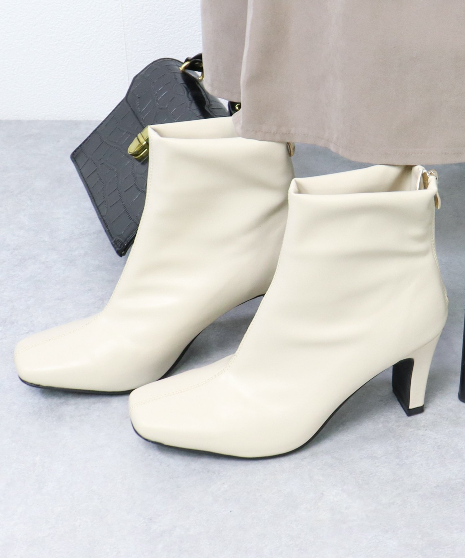 【SALE/20%OFF】LibertyDoll 7.5cmヒール ワンピース オフィスカジュアル スクエアトゥブーツ ☆9075 サンエーフットウェアー シュ...