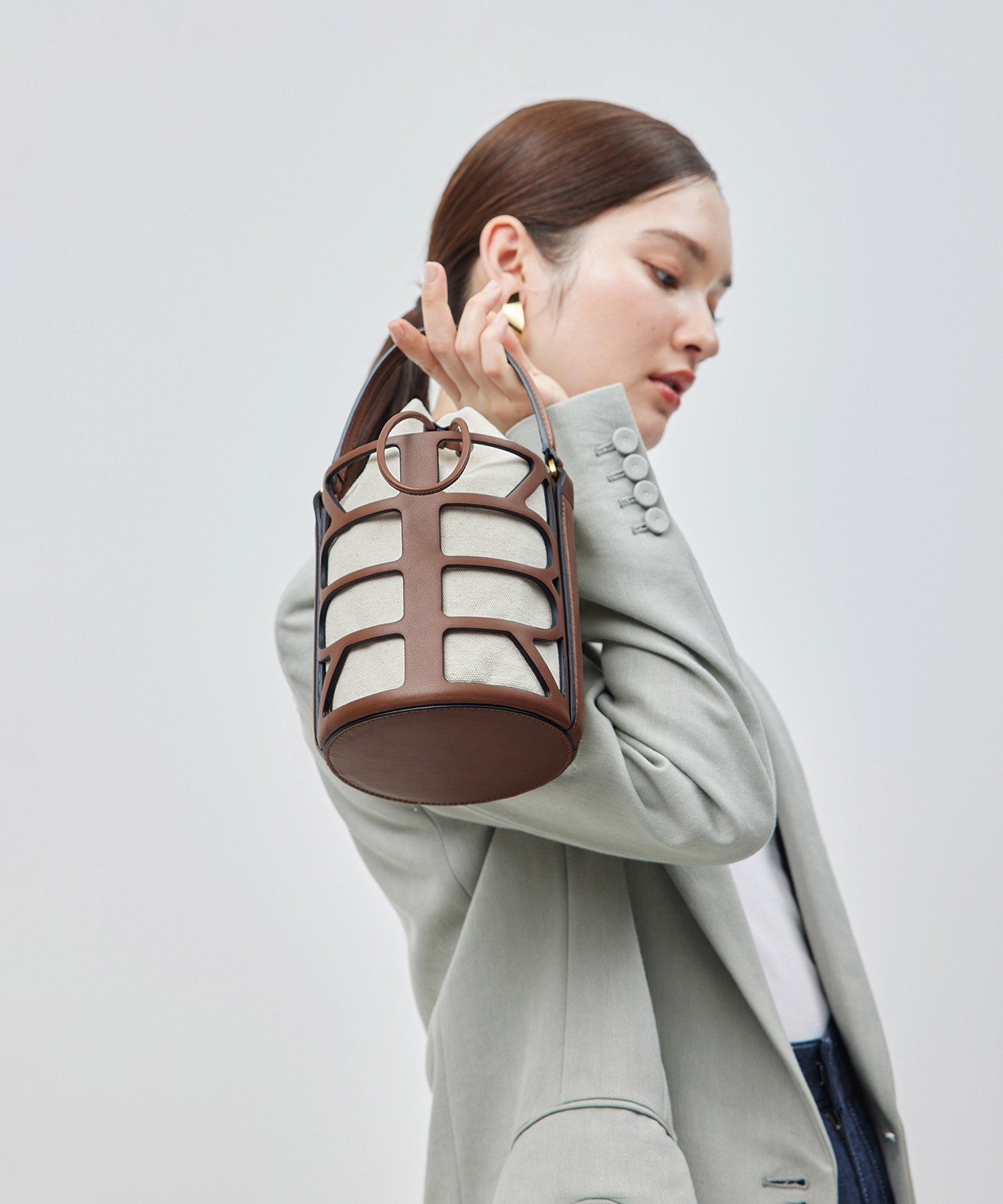 ROPE' Anna Bag (アンナ バッグ)【雑誌掲載】【メディア掲載】 ロペ バッグ ハンドバッグ ブラック ブラウン【送料無料】 2