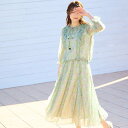 【SALE/10%OFF】Jolly Poupee 【22fabric】フラワーガーデン/フレアスカート ローズティアラ スカート その他のスカート ベージュ ブラウン【送料無料】(4)