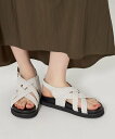 【SALE/10%OFF】BEAUTY&YOUTH UNITED ARROWS レザーライクメッシュ クロスサンダル ビューティー&ユース ユナイテッドアローズ...