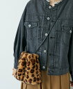 【SALE/10%OFF】le.coeur blanc 《WEB限定アイテム》エコファー巾着BAG ルクールブラン バッグ その他のバッグ ベージュ グレー【送料無料】