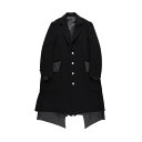 sulvam 【25AW】<sulvam>ロングブロークンコート サルバム ジャケット・アウター チェスターコート ホワイト ブラック【送料無料】