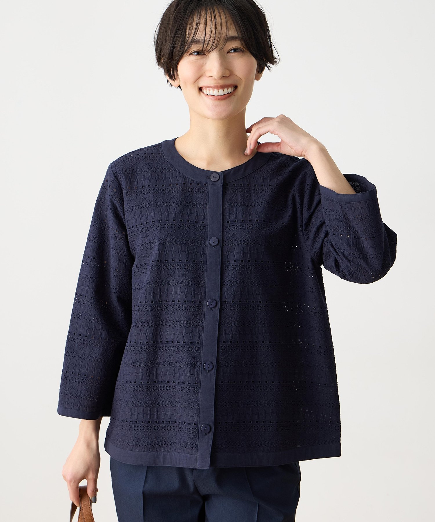 DECOY 刺繍ジャケット デコイシンス1981 ジャケット・アウター その他のジャケット・アウター ブルー ネイビー ホワイト【送料無料】