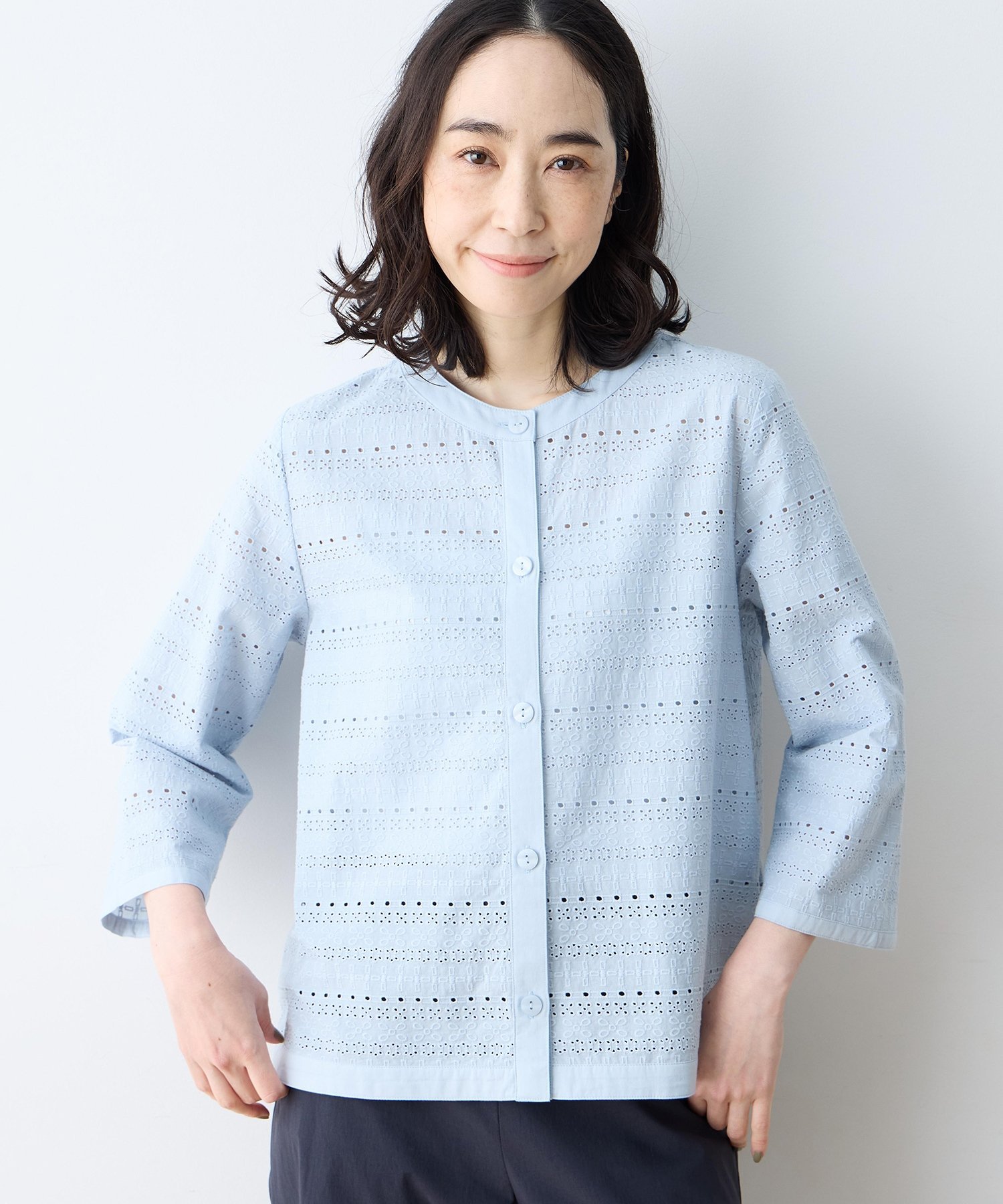 DECOY 刺繍ジャケット デコイシンス1981 ジャケット・アウター その他のジャケット・アウター ブルー ネイビー ホワイト【送料無料】