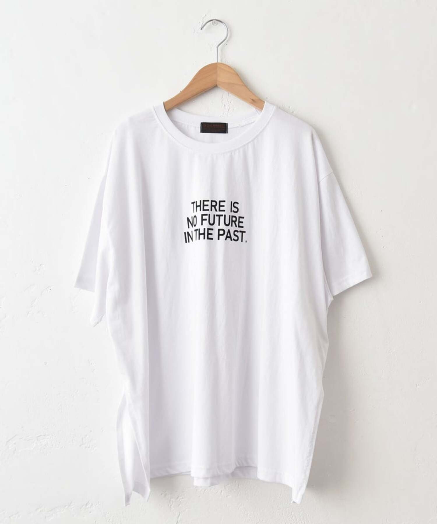 in the Market IN THE MARKET｜シンプルメッセージロゴTシャツ [[C-2579]][C] ハグハグ トップス カットソー・Tシャツ ホワイト ブラック