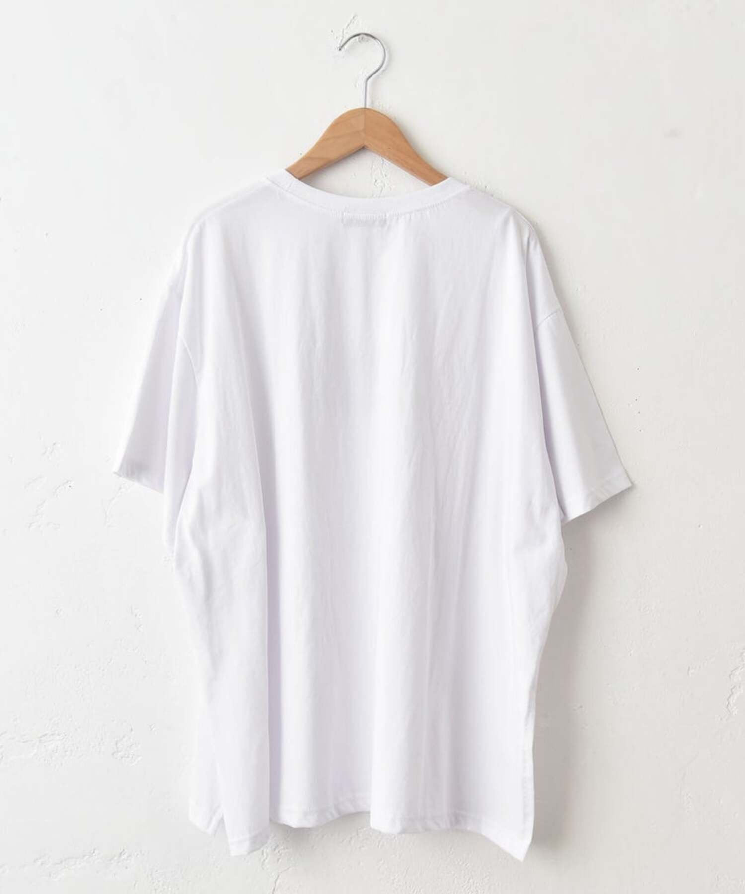 in the Market IN THE MARKET｜シンプルメッセージロゴTシャツ [[C-2579]][C] ハグハグ トップス カットソー・Tシャツ ホワイト ブラック