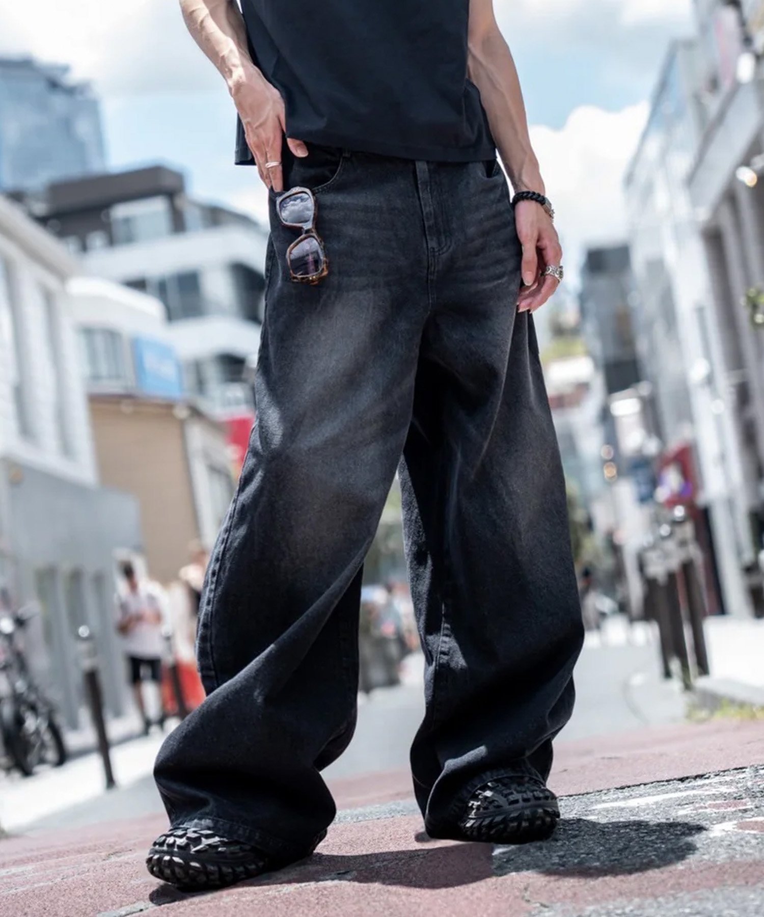 LHP gibous/ギボス/Pocket Baggy Pants エルエイチピー パンツ その他のパンツ ブラック