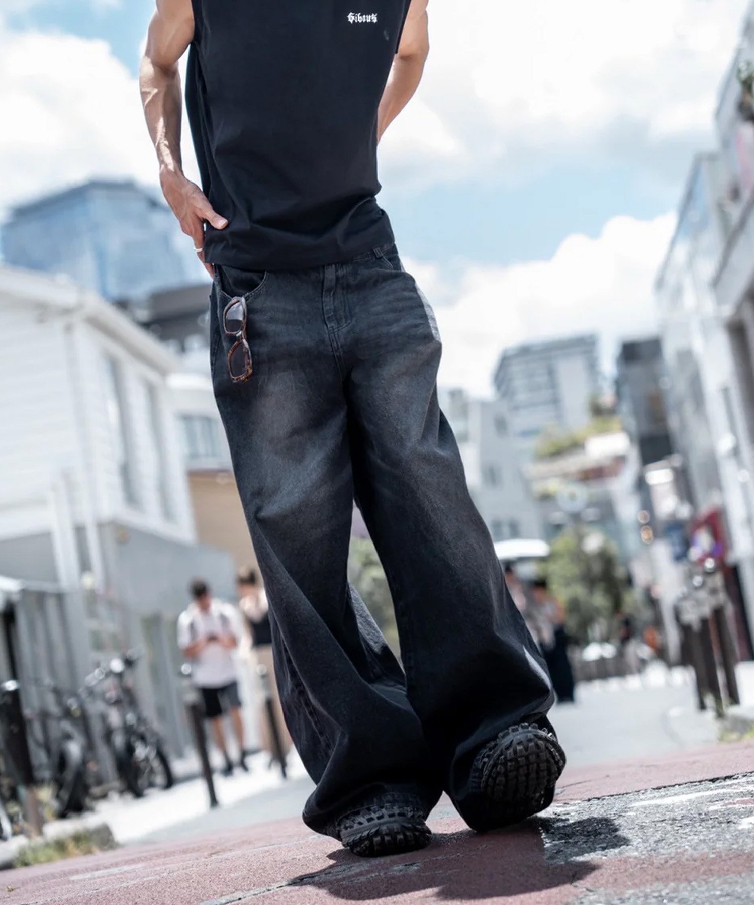 LHP gibous/ギボス/Pocket Baggy Pants エルエイチピー パンツ その他のパンツ ブラック