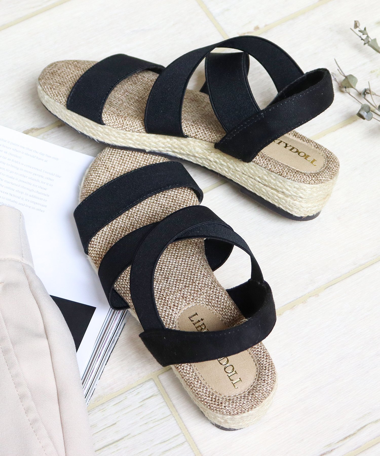 【SALE/20%OFF】LibertyDoll 3.5cmヒール ワンピース パーティー 旅行 ゴムフィットサンダル ☆4089 サンエーフットウェアー シュ...