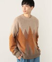 【SALE/70%OFF】BEAMS HEART BEAMS HEART / アーガイル ビッグ クルーネック ニット ビームス アウトレット トップス ニット...