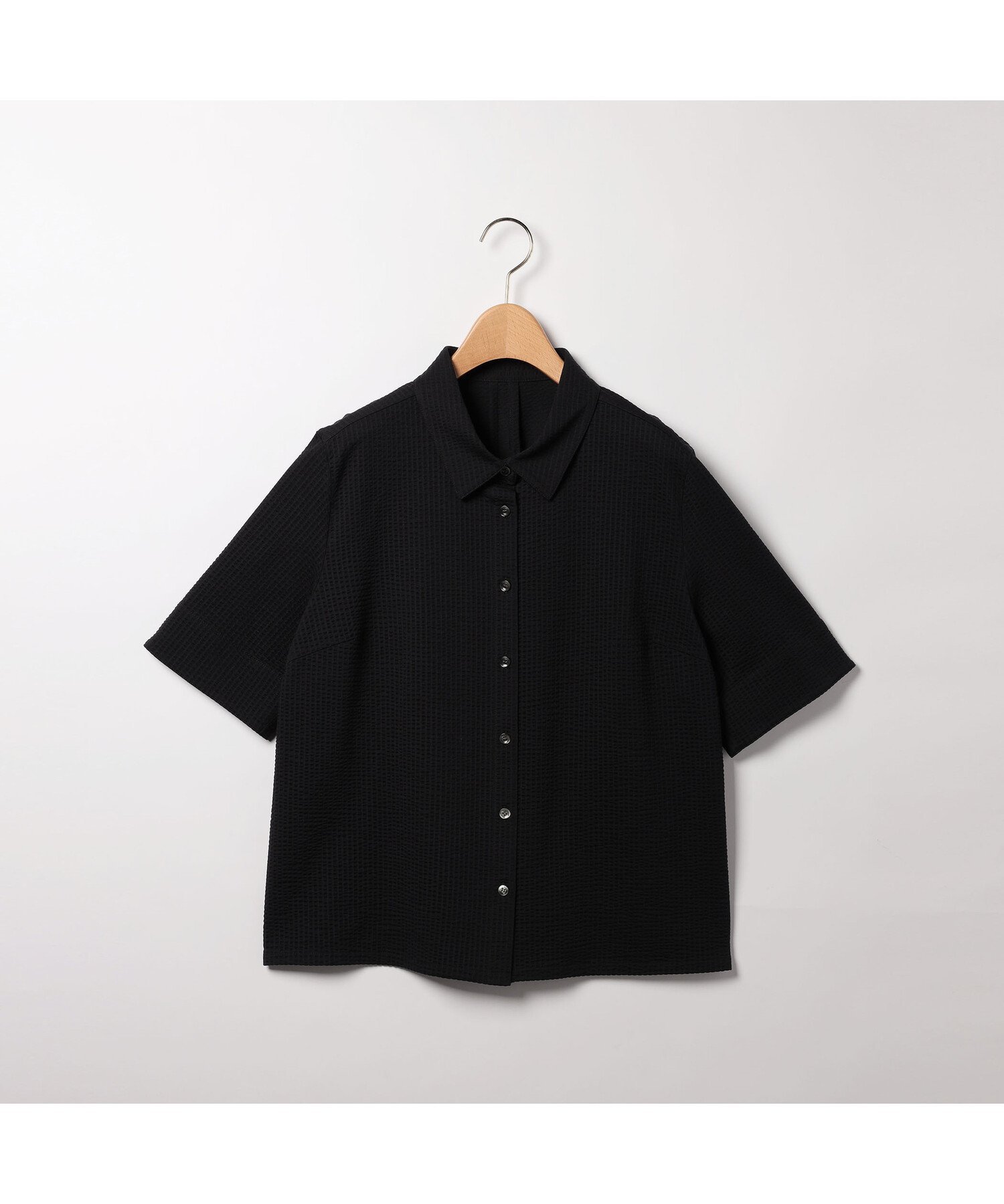 SCAPA シアサッカーストライプブラウス スキャパ トップス シャツ・ブラウス レッド ブラック ホワイト