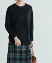 Pierrot 綿100%ロングスリーブTシャツ ピエロ トップス カットソー・Tシャツ ブラック ホワイト グレー