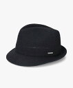 OVERRIDE OVERRIDE LINEN KNIT FEDORA / オーバーライド オーバーライド 帽子 ハット ブラック グリーン ブルー【送料無料】