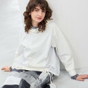 R-ISM 【セットアップ対応】タフタコンビスウェットフーディー リズム トップス パーカー・フーディー ホワイト ネイビー【送料無料】