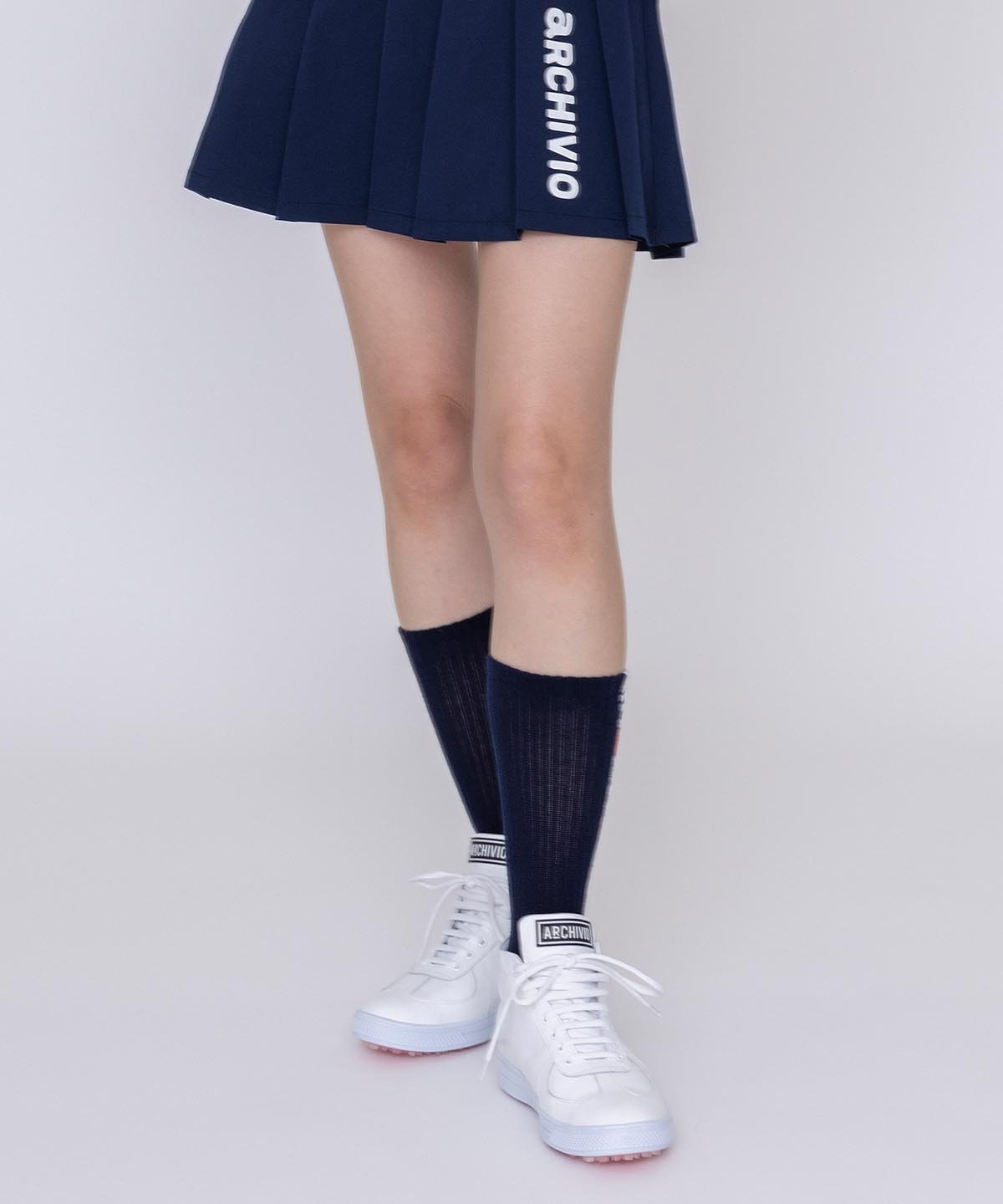 【SALE／40%OFF】ARCHIVIO 【アルチビオ公式】サイドロゴショートソックス アルチビオ 靴下・レッグウェア 靴下 ホワイト ネイビー