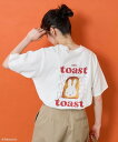 【SALE/40%OFF】FREAK'S STORE miffy トースト プリントTシャツ 25SS フリークスストア トップス カットソー・Tシャツ ホワイト グレー