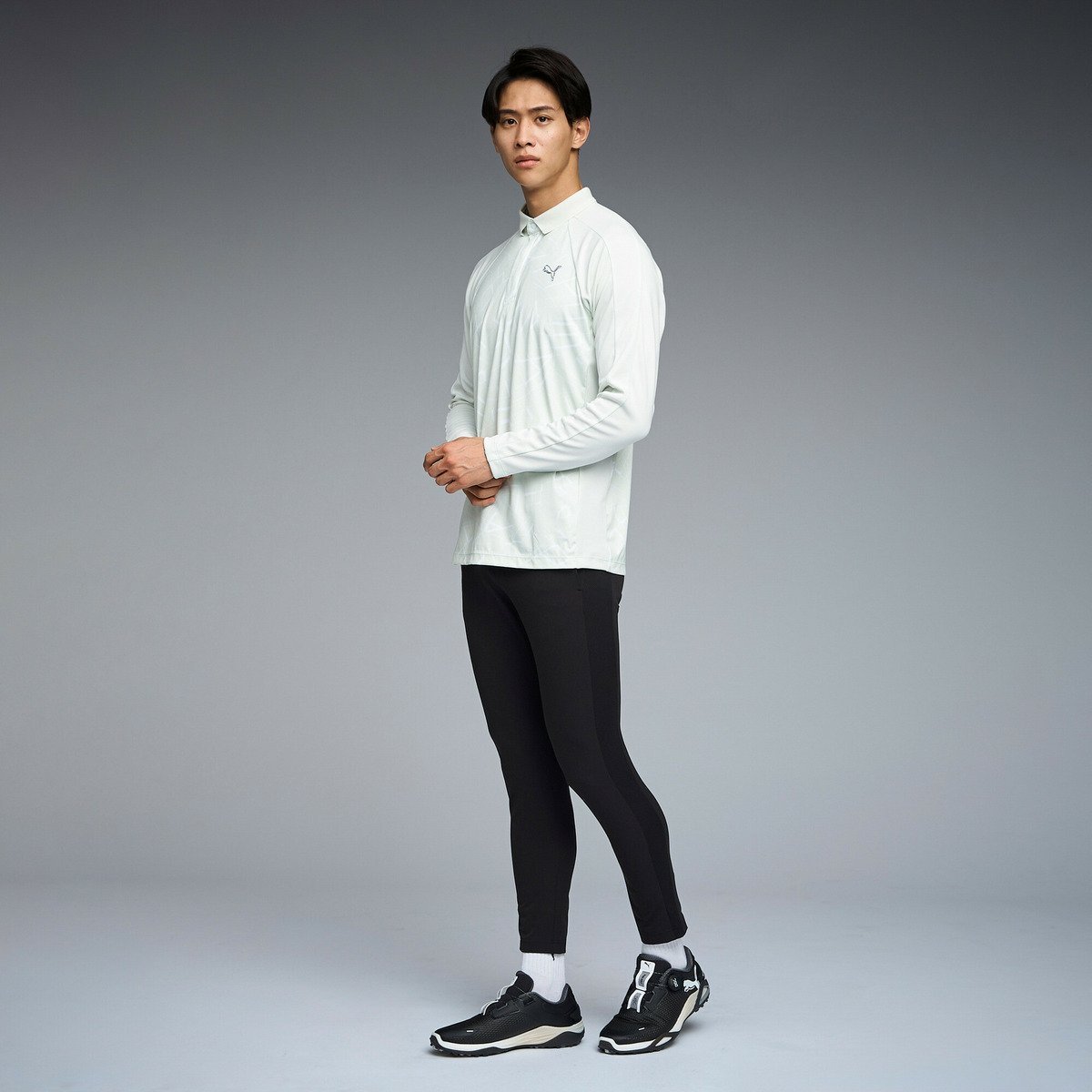 【SALE／30%OFF】PUMA メンズ ゴルフ シャドウキャット グラフィック 長袖 ポロシャツ プーマ トップス ポロシャツ【送料無料】
