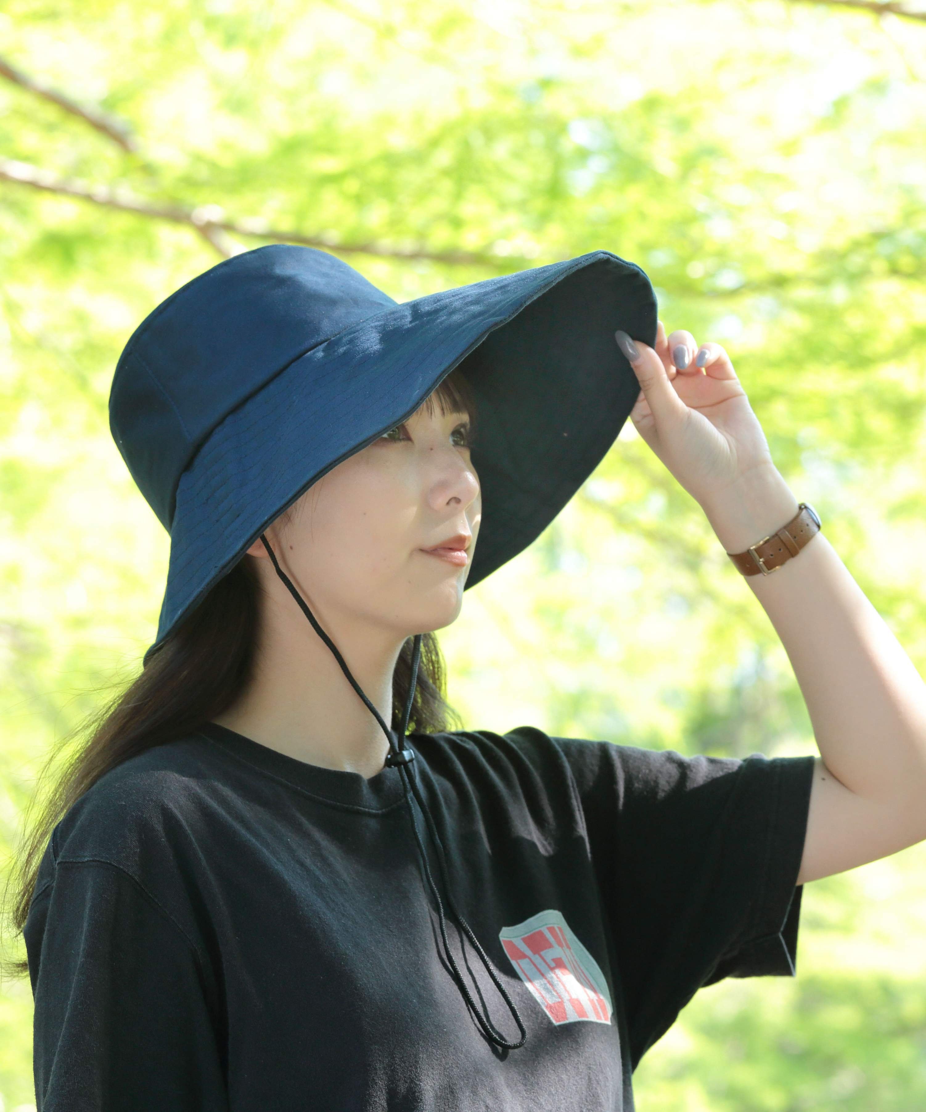 BACKYARD FAMILY レインハット ローラ 帽子 その他の帽子 ネイビー