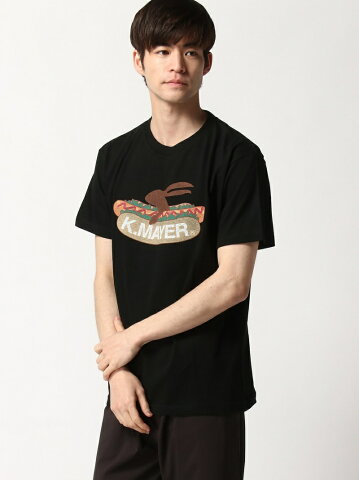 【SALE／60%OFF】KRIFF MAYER ブランドロゴT(HOT-DOG) クリフメイヤー カットソー Tシャツ ブラック ネイビー ホワイト レッド