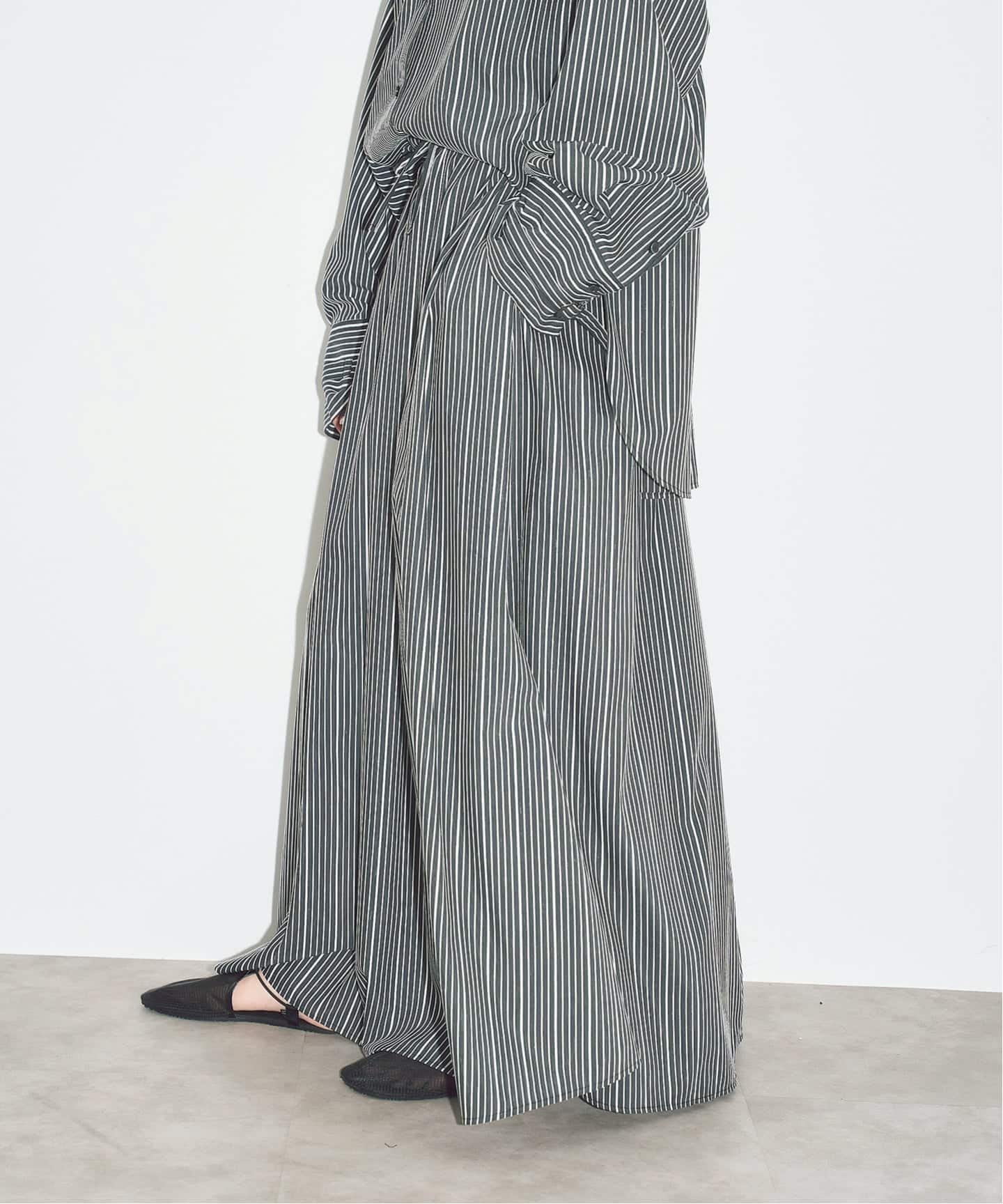 CITYSHOP TUCK GATHER スカート シティーショップ スカート その他のスカート ブラウン ブラック【送料無料】
