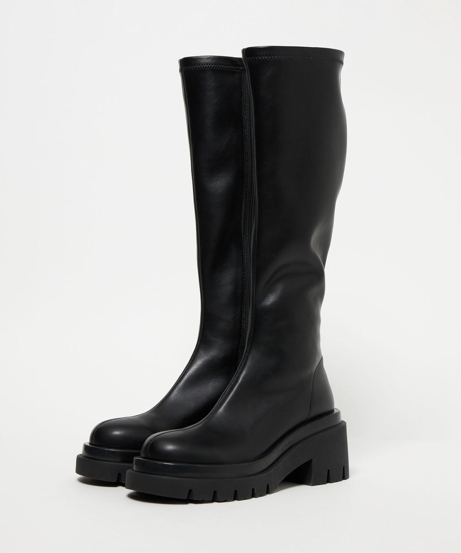 SY UNITED ARROWS ＜SY＞ タンクソールスト ロングブーツ75↑ ユナイテッドアローズ アウトレット シューズ・靴 ブーツ ブラック