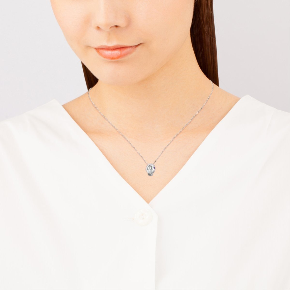 4℃ 2月誕生石 エターナルシルバー ネックレス ヨンドシー アクセサリー・腕時計 ネックレス シルバー【送料無料】