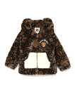 A BATHING APE ALL BABY MILO FAUX FUR BEAR EAR HOODIE JACKET K ア ベイシング エイプ ジャケット・アウター ブルゾン・ジャンパー ブラウン【送料無料】