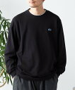 ラコステ 服 メンズ SHIPS any 【SHIPS any別注】LACOSTE: ワンポイント ピケ クルーネック Tシャツ (ロンT)◇ シップス トップス カットソー・Tシャツ ブラック ホワイト ネイビー【送料無料】