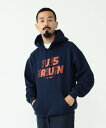 【SALE／50 OFF】BEAMS MEN THE DAY BEAMS PLUS / 別注 Pullover Sweat Hoodie ビームス メン トップス スウェット トレーナー ネイビー レッド【送料無料】