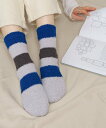 【SALE/50%OFF】BIRTHDAY BAR 冷え対策 吸湿発熱もこもこソックス ボーダー バースデイバー 靴下・レッグウェア その他の靴下・レッグウェア...