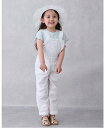 【SALE/58%OFF】petit main レースサロペット ナルミヤオンライン オールインワン・オーバーオール オーバーオール・サロペット ホワイト ネイ...