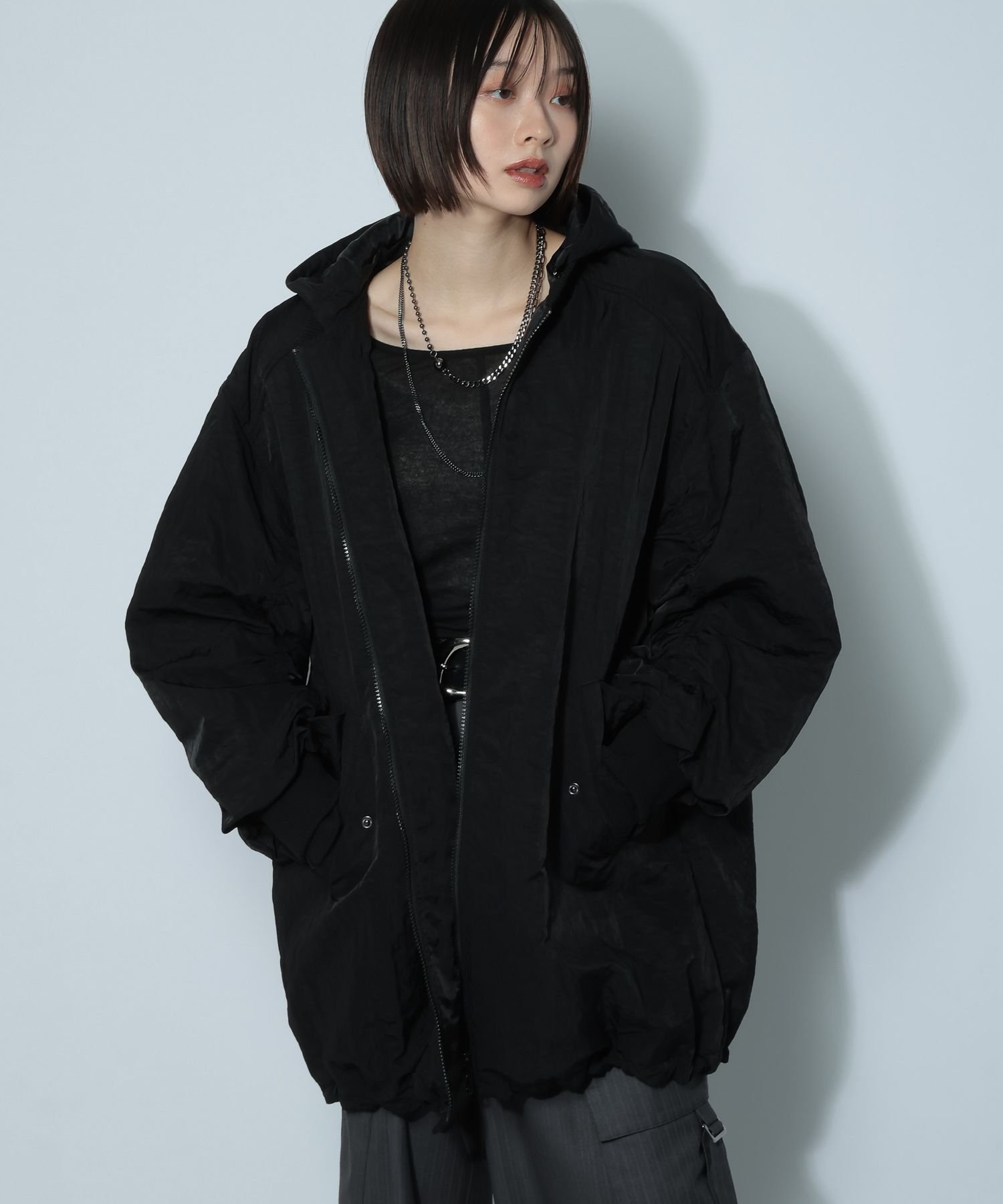 PAGEBOY 【総選挙3位】モンスターパーカーコート ページボーイ ジャケット・アウター ブルゾン・ジャンパー ブラック ホワイト ブラウン【送料無料】