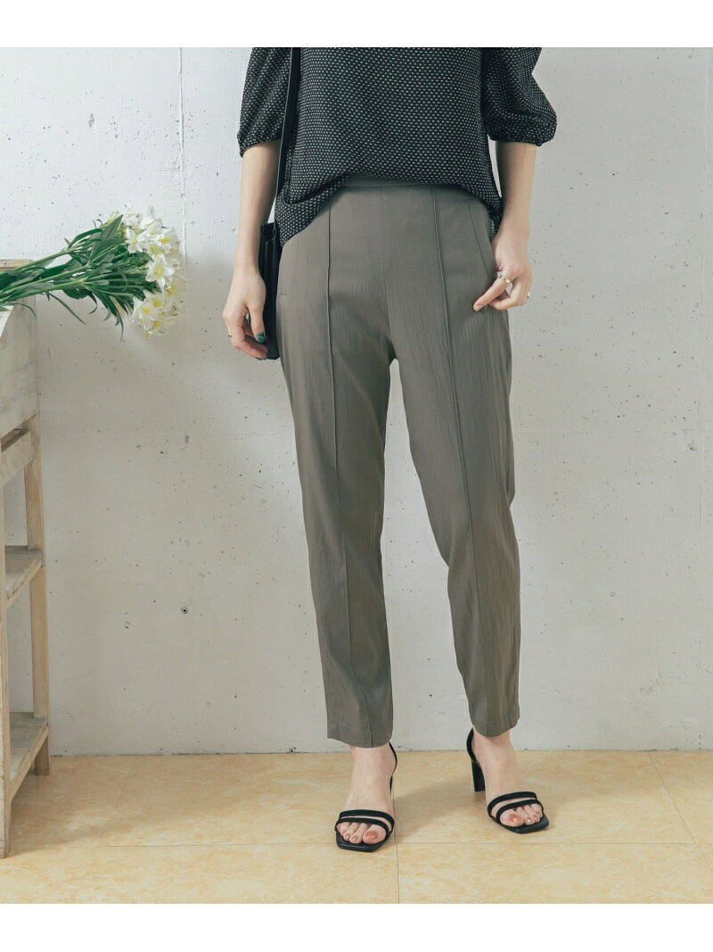 【SALE／70%OFF】URBAN RESEARCH ROSSO ピンタックテーパードパンツ アーバンリサーチロッソ パンツ その他のパンツ ブルー ベージュ パープル【送料無料】