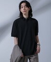 NANO universe Anti Soaked(R) 汗染み防止 比翼ポロシャツ ナノユニバース トップス カットソー Tシャツ ブラック グレー ホワイト【送料無料】