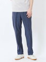 【SALE/1%OFF】TAKA-Q TechCool スリムフィット ノータックパンツ 杢青(セットアップ可能) 【25SS】 メンズ パンツ ボトム カジュ...